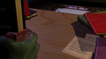 16:9 2019 3d_(artwork) 3d_animation 4_fingers 4_toes abs animated anthro black_book blue_chair book bookshelf carpet chair claws countershade_face countershade_feet countershade_hands countershading desk digital_media_(artwork) digitigrade dinosaur english_text fantasy feet finger_claws fingers furniture green_body green_feet green_scales grey_book hair holding_book holding_object horn lock long_playtime looking_down magic male on_chair paper pecs portal prehistoric_species reading reading_book red_book red_sclera regrin reptile scales scalie sharp_horn sharp_teeth short_hair sitting sitting_on_chair sleeping snout solo sound stone_wall table tan_body tan_scales teeth text theropod toe_claws toes tyrannosaurid tyrannosauroid tyrannosaurus tyrannosaurus_rex wall_(structure) webm white_claws white_horn widescreen wood wood_desk wood_furniture wuffeet