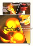 comic darrow0 dialogue english_text fire generation_2_pokemon generation_5_pokemon hi_res krookodile male mo_(darrow) nintendo pokemon pokemon_(species) quilava speech_bubble text yuel