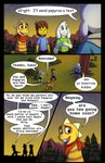 absolutedream absurd_res animated_skeleton asriel_dreemurr bone boss_monster_(undertale) bovid caprine comic comic_sans dialogue english_text frisk_(undertale) group hi_res human lizard mammal monster_kid outside reptile sans_(undertale) scalie skeleton speech_bubble text undead undertale undertale_(series)