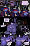 2023 3d_(artwork) abdominal_bulge absurd_res anal anal_penetration animatronic anthro anus balls base_three_layout belly big_penis blockage_(layout) bow_tie butt clothing comic dialogue digital_media_(artwork) duo english_text erection faux_gaping five_nights_at_freddy's five_nights_at_freddy's_2 gaping gaping_anus genitals hi_res horizontal_blockage internal lagomorph leporid looking_pleasured machine male male/male male_penetrated male_penetrating male_penetrating_male mammal nsg_editor nude penetration penis plushie plushophilia poster purple_body purple_clothing purple_shirt purple_topwear rabbit robot scottgames sex shirt six_frame_image source_filmmaker_(artwork) text three_row_layout topwear voodoo voodoo_doll voodoo_penetration voodoo_sex withered_bonnie_(fnaf)