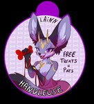 absurd_res ahmes ahmes_(ahmes) alpha_channel anthro badge bdsm bedroom_eyes bone canid canine dominant dominant_female female fennec_demon fennec_fox fox hi_res horn leash mammal narrowed_eyes petplay puppyplay roleplay seductive solo squeaky_toy true_fox