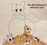 Rating: e
ID: 4163486
Date: 2023-07-11 02:12:28 -0400
Status: active
Score: 42
after_vore anthro big_butt bone bones_in_feces boy_kisser_(meme) butt cat_headphones collar death dialogue disposal domestic_cat electronics english_text fake_cat_ears fake_ears feces felid feline felis fur headphones huge_butt leggay_(artist) looking_at_viewer looking_back male mammal meme nude pooping profanity scatplay silly_cat_(mauzymice) simple_background skull smile tail text traditional_media_(artwork) vore what_has_magic_done white_background white_body white_fur post #4163486