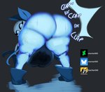 Rating: e
ID: 5507831
Date: 2025-04-16 12:22:39 -0400
Status: active
Score: 5
2025 absurd_res alternate_universe animated_skeleton artist_name bent_over blue_body blue_clothing blue_eyes bluesky_logo bone breasts butt clothing crossgender deviantart deviantart_logo english_text eyelashes female hi_res hip_sway looking_back motion_lines mtf_crossgender newgrounds_logo rear_view sans_(underswap) skeleton solo sound_effects starstar000 text undead underswap undertale_(series) white_text post #5507831