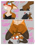 abs absurd_res ahegao anal anal_penetration anthro ass_up big_butt big_penis blush bodily_fluids bottomless brown_body brown_fur butt clothed clothing comic deer dialogue drooling from_behind_position fur genitals heart_eyes heart_symbol hi_res looking_pleasured male male/male male_penetrating mammal muscular muscular_male new_world_deer penetration penis principericardo reindeer rody_(principericardo) saliva sex spanish_text sweat tears text thong torn_clothing translated underwear vix_(principe_ricardo)