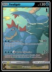 absurd_res anthro anthrofied blue_body blue_scales butt card card_game card_template claws english_text fangs feraligatr gameplay_mechanics gaming generation_2_pokemon hi_res male muscular muscular_anthro muscular_male nintendo partially_submerged pokemon pokemon_(species) pokemon_card scales solo swimming teeth text trading_card trading_card_template versatile zipperhyena