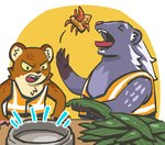 Rating: s
ID: 4963754
Date: 2024-08-04 16:47:36 -0400
Status: active
Score: 3
angry anthro brown_body crab-eating_mongoose duo eating food herpestid least_weasel male mammal mongoose mustelid musteline official_art open_mouth slightly_chubby tails_of_trainspot timo_(tails_of_trainspot) toby_(tails_of_trainspot) true_musteline unknown_artist weasel post #4963754
