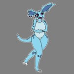 1:1 anthro belly black_lipstick black_sclera blue_body blue_scales breasts bump_attack claws ear_piercing ear_ring eyelashes eyeshadow fangs female generation_1_pokemon lipstick long_ears looking_away makeup markings navel nida_(suger_phox) nidorina nintendo one_ear_obstructed open_mouth piercing pokemon pokemon_(species) purple_eyes ring_piercing scales solo spikes spikes_(anatomy) tail tail_markings teeth tongue white_claws wide_hips