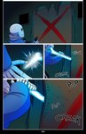 absolutedream absurd_res animated_skeleton bone comic digital_media_(artwork) english_text hi_res nails not_furry paint sans_(undertale) skeleton solo tearing text undead undertale undertale_(series)