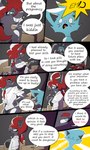 absurd_res anthro comic dewott duo english_text fattmana female generation_5_pokemon hi_res male male/female mating_hotel nintendo pokemon pokemon_(species) text zoroark