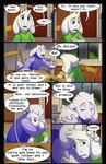 absolutedream absurd_res asriel_dreemurr bodily_fluids boss_monster_(undertale) bovid caprine clothed clothing comforting comic crying delta_rune_(emblem) dialogue duo english_text fully_clothed fur hi_res horn hug inside long_ears mammal pawpads speech_bubble symbol tears text toriel undertale undertale_(series) white_body white_fur