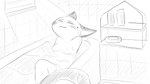 16:9 animal_crossing anthro bathing bathtub blush dragonweirdo felid feline female hi_res inside mammal monochrome nintendo nude olivia_(animal_crossing) smile soap solo tail tile tile_wall wall_(structure) water widescreen window