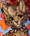 Rating: s
ID: 3651230
Date: 2022-10-26 13:21:21 -0400
Status: active
Score: 7
2022 collar digital_media_(artwork) digital_painting_(artwork) ear_piercing ear_ring feather_ear_ring felid feline female feral flashw heterochromia mammal painting_(artwork) piercing ring_piercing serval smile solo post #3651230
