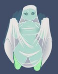 Rating: q
ID: 5575377
Date: 2025-05-15 22:10:47 -0400
Status: pending
Score: 81
2025 bed_sheet bedding bedsheet_ghost big_breasts black_sclera breasts conditional_dnp digital_drawing_(artwork) digital_media_(artwork) eyelashes female female_humanoid floating_head front_view ghost green_body green_hair hair humanoid inka_(welwraith) looking_at_viewer mouthless noseless not_furry portrait simple_background solo spirit thick_thighs three-quarter_portrait welwraith post #5575377