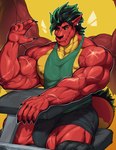 Rating: e
ID: 5660219
Date: 2025-06-22 11:53:16 -0400
Status: active
Score: 22
absurd_res aged_up american_dragon:_jake_long anthro barazoku biceps big_bulge big_muscles big_pecs black_hair black_sclera bottomwear bulge clothing deltoids detailed_bulge disney dragon ear_piercing ear_ring genital_outline green_eyes green_hair hair hi_res highlights_(coloring) huge_muscles jake_long looking_at_viewer male membrane_(anatomy) membranous_wings mixterart muscular muscular_anthro muscular_male mythological_creature mythological_scalie mythology nipples pecs penis_outline piercing red_body red_scales ring_piercing scales scalie scar shirt shorts sitting solo tank_top topwear trapezius vein veiny_arms veiny_muscles weight_machine wings post #5660219