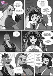 anthro anthrofied applejack_(mlp) breasts clothed clothing comic cowboy_hat dialogue dragon english_text equid equine female friendship_is_magic hasbro hat headgear headwear hi_res male mammal monochrome my_little_pony mythological_creature mythological_scalie mythology pia-sama scalie spike_(mlp) text