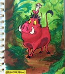 Rating: s
ID: 2721015
Date: 2021-05-01 14:24:11 -0400
Status: active
Score: 22
cloven_hooves constricted_pupils detailed_background disney duo ear_grab feral forest fur grabbing_both_ears grimace hands_on_ears herpestid hi_res hooves jungle keenadraws male mammal marker_(artwork) meerkat o_o plant pumbaa pupils raised_tail riding shocked small_pupils snout standing suid suine tail tail_tuft the_lion_king timon traditional_media_(artwork) tree tuft tusks warthog wide_eyed post #2721015