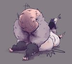 abdominal_bulge all_fours american_opossum anal anal_penetration anthro anus areola autopenetration bandage beanie_only big_areola big_breasts big_butt big_nipples big_tail breasts butt curvy_figure eyes_closed facial_markings facial_piercing feet female fur genitals hair head_markings hi_res huge_breasts huge_butt huge_tail long_tail mammal markings marsupial masturbation motion_lines multicolored_body multicolored_fur naughty_skeleton nipples nose_piercing nose_ring nude penetration piercing pink_areola purple_hair pussy ridiculous_fit ring_piercing sammy_(void_dew) simple_background soles solo tail tail_fetish tail_in_ass tail_in_own_ass tail_insertion tail_play thick_thighs tongue tongue_out voluptuous wide_hips