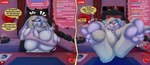 Rating: q
ID: 5104787
Date: 2024-10-09 18:26:36 -0400
Status: active
Score: 37
3_toes :3 ahoge anthro asking_viewer background_character bangs barefoot bedroom belly big_breasts big_ears black_body black_fur blessing_gracelyn blonde_hair blue_hair blush bouncing_breasts breast_squish breasts brown_body brown_fur buckteeth canid canine canis carpet chat chat_box chest_tuft chief_gracelyn cleavage clothed clothed_female clothing comic computer_mouse countershade_face countershade_feet countershade_torso countershading curtains dialogue digitigrade domestic_dog domestic_rabbit electronics emanata embarrassed english_lop english_text eyewear feet female feral finger_to_mouth floppy_ears foot_fetish foot_focus fur furniture gaming gaming_chair german_shepherd gesture glasses grey_eyes hair hand_gesture happy heart_symbol herding_dog hi_res highlights_(coloring) huge_breasts inside keyboard lagomorph leporid livestream long_hair lop_rabbit mammal microphone motion_lines navel neck_tuft open_mouth oryctolagus pastoral_dog pawpads paws pink_nose pink_pawpads poster rabbit secretly_loves_it sitting skimpy sleeping slightly_chubby slightly_chubby_female solo sound_effects sparkles squish story story_in_description stream_chat stylish_apollo table talking_to_viewer tan_body tan_fur teeth text thick_thighs toe_wiggle toes tuft v_sign vowelless vowelless_sound_effect wallpaper_(decoration) wearing_glasses whiskers wide_hips yellow_body yellow_fur zzz post #5104787