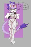 anthro big_breasts blaze_the_cat boots breasts clothed clothing dialogue domestic_cat fangs felid feline felis female footwear forehead_gem gem gloves hair hand_on_hip handwear hi_res high_heeled_boots high_heels jewelry looking_at_viewer mammal necklace ponytail purple_body sega shoes signature solo solratic sonic_the_hedgehog_(series) speech_bubble tail teeth wide_hips yellow_eyes