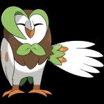 1:1 2016 alpha_channel ambiguous_gender avian bird brown_body brown_feathers dartrix eyes_closed feathers feral generation_7_pokemon green_body green_feathers hi_res nintendo official_art pokemon pokemon_(species) simple_background solo unknown_artist white_body white_feathers