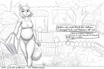 3:2 anthro bag canid canine comic dialogue duo english_text faf fafcomics female fence fox greyscale hetty_(faf) jimmy_(faf) male mammal monochrome slightly_chubby text