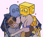 anthro canid canine canis collar d0nati dog_(robot_dreams) domestic_dog eyes_closed group group_kissing heart_symbol kissing machine male male/male mammal polyamory procyonid raccoon rascal_(robot_dreams) robot robot_(robot_dreams) robot_dreams tin_(robot_dreams)