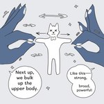 Rating: s
ID: 5514509
Date: 2025-04-19 11:16:16 -0400
Status: active
Score: 30
1:1 anthro biped blue_body closed_smile derio_(kakhao) dialogue directional_arrow english_text exclamation_point fingers fish fur grey_background hi_res kakhao male marine mouth_closed pawpads plus_sign shark simple_background smile speech_bubble text x_eyes post #5514509