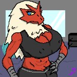 Rating: q
ID: 5281786
Date: 2025-01-02 07:57:57 -0500
Status: active
Score: 18
1:1 abs anthro athletic athletic_wear big_breasts blaziken blue_eyes bra breasts cleavage clothed clothing digital_media_(artwork) feathers female generation_3_pokemon nintendo nipple_outline pixel_(artwork) pixelh pokemon pokemon_(species) red_body sports_bra underwear post #5281786