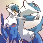 1:1 alternate_species blue_hair cosplay duo feral generation_3_pokemon hair hitec human latios legendary_pokemon male mammal nintendo pokemon pokemon_(species) pokemon_trainer