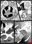 absurd_res bluebean comic dialogue english_text garden_of_eden generation_3_pokemon hi_res latios legendary_pokemon monochrome nintendo onomatopoeia pokemon pokemon_(species) rayquaza sound_effects text