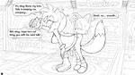 2_tails absurd_res amy_rose anthro aroused bent_over big_penis blush blush_lines bodily_fluids bottomless bottomless_anthro bottomless_female breasts butt butt_grab canid canine cellphone clothed clothing comic cuckold dialogue dipstick_tail dripping electronics english_text enhibitionism erection eulipotyphlan excito exhibitionism female foreskin fox genital_fluids genitals hand_on_butt heart_symbol hedgehog hi_res holding_cellphone holding_object holding_phone holding_smartphone humanoid_genitalia humanoid_penis indoor_nudity inside male male/female mammal markings miles_prower monochrome multi_tail nipple_outline no_underwear oblivious oblivious_cheating partially_clothed partially_retracted_foreskin penis phone precum precum_drip public public_nudity pussy sega small_but_hung smartphone sonic_the_hedgehog sonic_the_hedgehog_(series) speech_bubble sweat sweatdrop tail tail_markings text thin_calves thin_legs thin_thighs twinkle_park vaginal_fluids vein veiny_penis video_call