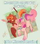 Rating: s
ID: 5569086
Date: 2025-05-13 10:56:40 -0400
Status: active
Score: 29
amber_eyes brown_body brown_hair brown_tail button_mash_(mlp) clothing crown duo earth_pony english_text equid equine female feral friendship_is_magic green_eyes hair hasbro headgear hi_res horn horse male mammal melee_weapon my_little_pony mythological_creature mythological_equine mythology pickaxe pony purple_hair purple_tail sockiepuppetry sweetie_belle_(mlp) sword tail text tiara unicorn weapon white_body post #5569086