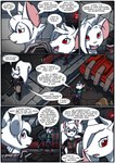 absurd_res albino anthro clothing comic english_text female fur hi_res in_our_shadow kitfox-crimson male mammal marble_(kitfox-crimson) murid murine outside rat red_eyes rodent sciurid seed_(kitfox-crimson) text tree_squirrel vehicle white_body white_fur