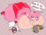 Rating: q
ID: 5298341
Date: 2025-01-10 06:19:24 -0500
Status: active
Score: 45
2025 absurd_res accessory amy_rose anthro asphyxiation bedroom_eyes big_butt black_nose black_outline boots bra butt checkered checkered_background clothing dialogue digital_drawing_(artwork) digital_media_(artwork) duo echidna english_text eulipotyphlan eyelashes female female_focus footwear gloves green_eyes hair_accessory hairband handwear heart_symbol hedgehog hi_res huge_butt hyper hyper_butt knuckles_the_echidna lying_on_another male mammal monotreme multicolored_body narrowed_eyes obese obese_anthro obese_female open_mouth open_smile outline overweight overweight_anthro overweight_female panties pattern_background pink_body pink_tail puhba red_boots red_bra red_clothing red_footwear red_panties red_underwear seductive sega shoes short_tail simple_background smile smothering solo_focus sonic_the_hedgehog_(series) speech_bubble tail tan_body text two_tone_body underwear white_clothing white_gloves white_handwear post #5298341