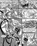 anal anal_fingering anal_penetration cofagrigus comic dragmon fingering generation_1_pokemon generation_5_pokemon haunter hi_res male monochrome nintendo penetration pokemon pokemon_(species) transformation