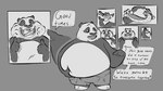 16:9 4k absurd_res after_vore almost_fully_inside anthro arthropod avian bear belly big_belly bird crane_(bird) dialogue digital_media_(artwork) dreamworks english_text feet_first felid giant_panda group gruiform haplorhine hi_res imprint insect kung_fu_panda larger_pred male mammal mantis master_crane master_mantis master_monkey master_po_ping master_tigress master_viper monkey monochrome multiple_prey nommsalotl oral_vore overweight painting_(object) pantherine primate reptile scalie smaller_prey snake stretched_cheeks text tiger vore voretober voretober_2024 weight_gain widescreen