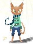 Rating: s
ID: 5599029
Date: 2025-05-26 04:01:47 -0400
Status: active
Score: 2
2012 :3 anthro barefoot blue_bottomwear blue_clothing blue_pants blue_scarf bottomwear brown_body brown_fur brown_tail clothing digital_drawing_(artwork) digital_media_(artwork) domestic_cat feet felid feline felis female full-length_portrait fur green_clothing green_shirt green_topwear hi_res lineless mammal naircat pants portrait scarf shirt solo tail topwear yellow_eyes post #5599029