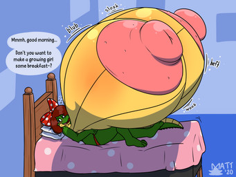Rating: q
ID: 5705090
Date: 2025-07-12 23:45:31 -0400
Status: active
Score: 11
2020 4:3 absurd_res accessory alligator alligatorid anthro areola bed big_areola big_breasts big_nipples blue_eyes blush breasts brown_hair crocodilian english_text female furniture hair hair_accessory hair_ribbon hi_res huge_areola huge_breasts huge_nipples hyper hyper_areola hyper_breasts hyper_nipples looking_at_viewer lying mattthetooncat nipples non-mammal_breasts nude on_back on_bed onomatopoeia pink_areola pink_nipples question_mark randa_(badgerben) reptile ribbons scalie solo sound_effects speech_bubble text post #5705090