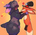 Rating: s
ID: 5616576
Date: 2025-06-02 14:12:25 -0400
Status: active
Score: 5
absurd_res anthro big_ears bovid canid canine caprine clothing dragonpatches duo ear_piercing female fennec_fox feral fox hair hair_over_eyes hat headgear headwear hi_res male male/female mammal meep_sheep piercing sheep slightly_chubby top_hat true_fox post #5616576