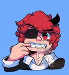 Rating: s
ID: 5319245
Date: 2025-01-20 10:52:00 -0500
Status: active
Score: -1
1_horn 2023 4_fingers asymmetrical_horns bared_teeth black_clothing black_eye_patch black_eyebrows black_eyewear black_horn black_jacket black_suit black_topwear character_request clothed clothed_humanoid clothed_male clothing collared_shirt colored dress_shirt english_description eye_patch eyebrows eyewear finger_in_mouth fingers front_view glistening glistening_eyes hair headshot_portrait horn horned_humanoid humanoid jacket light_body light_skin male pedrodesenhador portrait red_eyes red_hair sharp_horn sharp_teeth shirt solo suit teeth topwear white_clothing white_dress_shirt white_shirt white_topwear x_eye_patch post #5319245