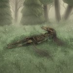 Rating: q
ID: 5588425
Date: 2025-05-21 14:08:16 -0400
Status: active
Score: 8
1:1 2025 aliasing anthro bone canid canine circle_eyebrows death detailed_background digital_media_(artwork) eyebrows foggy_background forest forest_background full-length_portrait iziks iziks_(character) long_ears lying male male_anthro mammal nature nature_background nude nude_anthro nude_male on_back on_grass plant portrait rotting_flesh skeleton skull slim slim_anthro slim_male smaller_version_at_source solo tree post #5588425