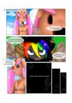 2016 absurd_res alternate_color anthro comic dialogue digital_media_(artwork) eevee english_text fan_character female fur generation_1_pokemon generation_4_pokemon hair hi_res lady_lo lagomorph lopunny mammal multicolored_hair nintendo open_mouth outside pokemon pokemon_(species) pokemon_mystery_dungeon raven_eevee raveneevee shiny_pokemon smile spike_chunsoft text