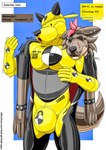 after_transformation bound canid canine canis criminal dronesuit dummy encasement goo_(disambiguation) hero hi_res hr hyena latex mammal null_bulge punishment toysuit transformation wolf xedryk