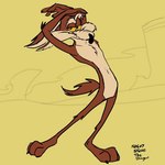 1:1 2018 3_toes 4_fingers abstract_background anthro arched_back arm_tuft athletic bedroom_eyes belly biped black_claws black_eyes black_nose brown_body brown_fur calf_tuft canid canine canis canyon casual_nudity chest_tuft claws cloud cloudy_sky colored coyote dated desert digital_drawing_(artwork) digital_media_(artwork) ears_back elbow_tuft eyebrows featureless_crotch feet finger_claws finger_tuft fingers flat_colors fur glance grin grinning_at_viewer half-closed_eyes hand_on_head hands_above_head humanoid_hands humanoid_heel knee_tuft leg_tuft looking_at_viewer looney_tunes male mammal multicolored_body multicolored_fur narrowed_eyes navel nude outside paws pecs pinup pivoted_ears plantigrade pose raised_arms raised_eyebrow raised_heel ribs seductive shoulder_tuft signature simple_background sketch sketchy skinny sky skyscape smile smiling_at_viewer smirk smirking_at_viewer smug smug_expression smug_eyes smug_face smug_grin solo standing standing_on_toes stevethedragon tan_belly tan_body tan_eyebrows tan_fur tiptoes toe_claws toe_tuft toes tuft two_tone_body two_tone_fur warner_brothers wavy_mouth wavy_smile wile_e._coyote yellow_background yellow_sclera