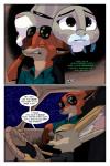 2017 akiric anthro border canid canine car clothed clothing comic dialogue disney driving drugs english_text eyewear female fennec_fox finnick_(zootopia) flashback fox group inside_car judy_hopps lagomorph leporid male mammal nick_wilde rabbit red_fox sitting speech_bubble sunglasses text true_fox vehicle white_border zootopia