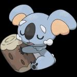 1:1 2016 alpha_channel ambiguous_gender eyes_closed feral generation_7_pokemon hi_res komala log mammal marsupial nintendo official_art pokemon pokemon_(species) simple_background solo transparent_background unknown_artist vombatiform wood