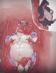 abdominal_bulge anthro bdsm belly bodily_fluids breast_milking cutaway egg egg_belly egg_inflation egg_insertion erection felid flesh_binds genitals hair hi_res humanoid_genitalia humanoid_penis inflation internal lactating limb_slot luke_c419 male male_lactation mammal multicolored_body navel nipple_fetish nipple_play nipple_suck nude object_in_urethra overweight oviposition ovipositor pantherine penetration penis purple_body sadiend seedbed solo split_balls sucking tentacle_hood tentacle_in_urethra tentacle_mask tentacle_on_nipple tentacle_penetration tentacles tiger tuft two_tone_body urethral urethral_penetration white_body white_hair