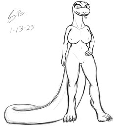 Rating: e
ID: 5739521
Date: 2025-07-28 05:26:38 -0400
Status: active
Score: 13
1:1 2025 4_toes 5_fingers absurd_res anthro ball_python big_breasts big_tail black_and_white breasts claws dated digital_drawing_(artwork) digital_media_(artwork) digitigrade eyelashes feet female female_anthro fingers forked_tongue front_view genitals hand_on_hip hi_res huge_breasts humanoid_hands long_neck long_tail looking_at_viewer monochrome navel nipples non-mammal_breasts non-mammal_navel non-mammal_nipples nude pupils python reptile scalie signature simple_background sketch sketchbook_(artwork) slit_pupils smile smiling_at_viewer snake snout solo spe standing tail thick_tail thick_thighs toe_claws toes tongue tongue_out vulva wide_hips post #5739521