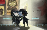 Rating: s
ID: 15252
Date: 2008-02-20 10:29:42 -0500
Status: active
Score: 12
ambiguous_gender amphibian anthro black_boots black_clothing black_footwear bodily_fluids boots clothing club_(weapon) crying directional_arrow duo footwear frog gemma_wilson holding_club holding_melee_weapon holding_object holding_weapon keronian melee_weapon military nightstick owlgem police police_hat poster propaganda propaganda_poster recruitment_poster sgt._frog shoes tamama taruru tears uniform weapon post #15252