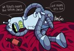 Rating: e
ID: 5545351
Date: 2025-05-03 01:46:57 -0400
Status: active
Score: 0
4_fingers alcohol all_fours bed bed_sheet bedding beer_bottle bender_bending_rodríguez beverage bottle butt cel_shading comedy_central container featureless_feet feet fingers furniture futurama futurama_(series) genitals green_sclera hand_on_head hand_on_hip hi_res humanoid itamigao lying lying_on_bed machine male metallic_body on_bed penis presenting presenting_hindquarters presenting_penis robot robot_humanoid shaded signature solo speech_bubble text toony post #5545351